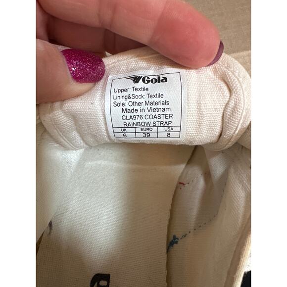 Gola Women's Rainbow top closure sneakers Size 39/ US 8 - Picture 7 of 7